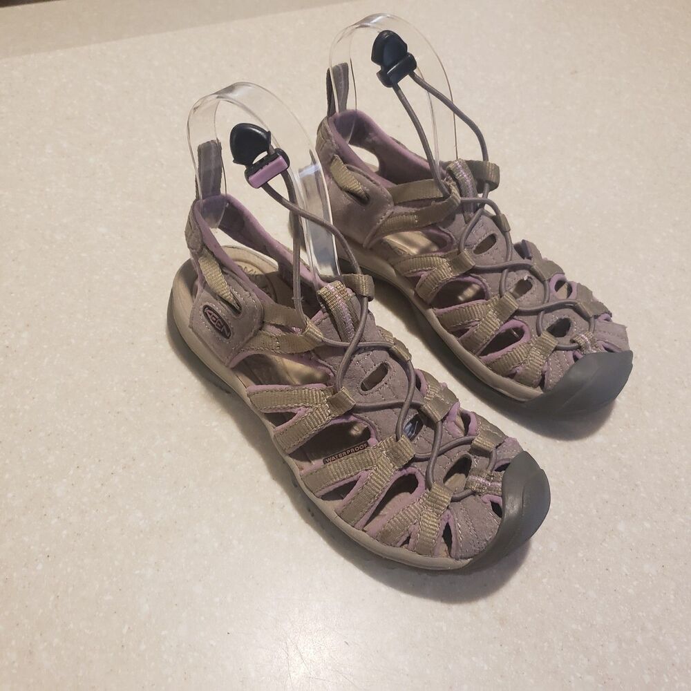 Keen Women Shoe Newport H2 Leather Athletic Sport Sandal Brown Purple 6